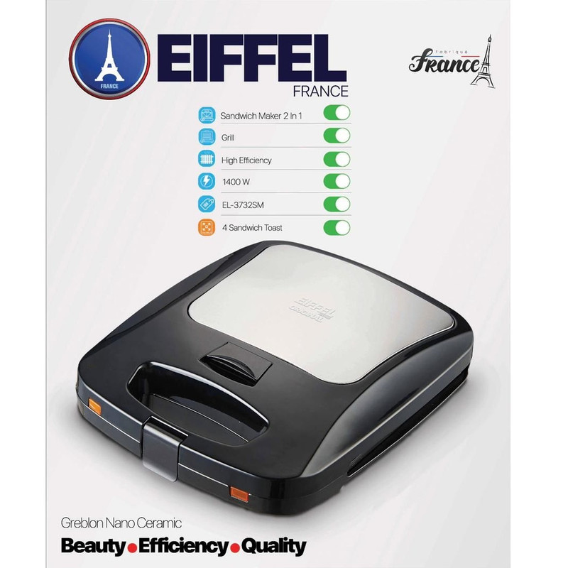 ساندویچ ساز ایفل مدل EL-3732 SM - Image 3