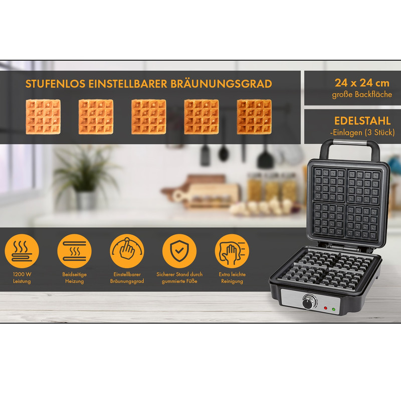 وافل ساز پروفی کوک مدل PC-WA 1241 - Image 3