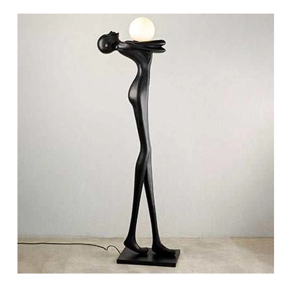 مجسمه فیگور انسان مدل آغوش نور (کد 9527) شب خواب مشکی رنگ