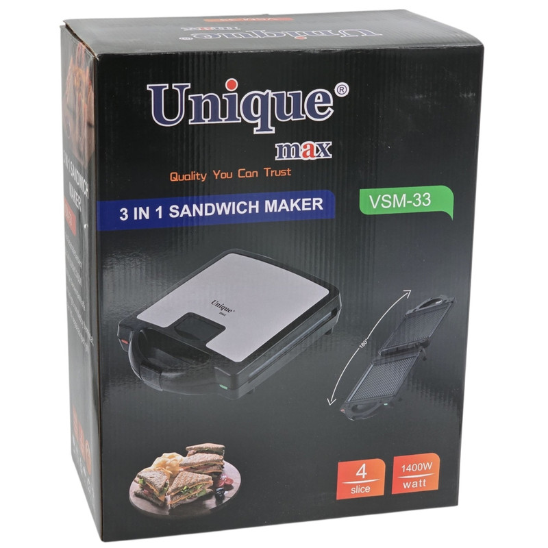 ساندویچساز چهار خانه یونیک مکس مدل VSM-33 - Image 9