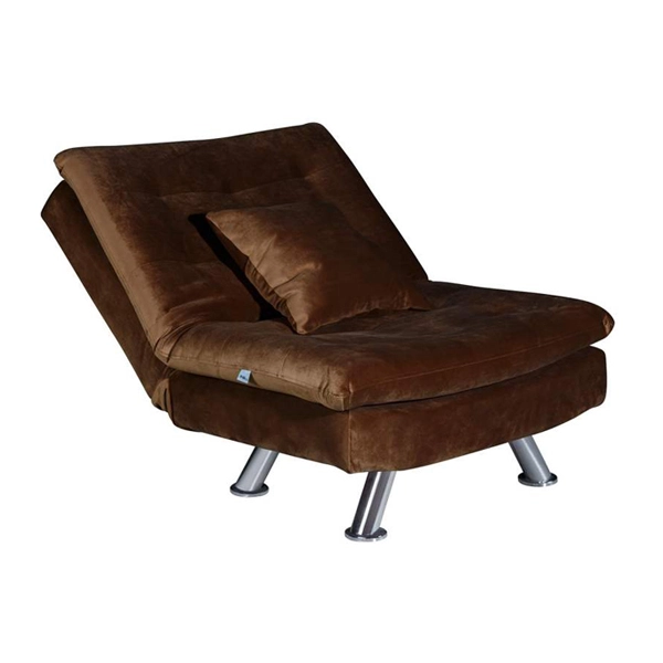 مبل تختخواب شو یک نفره چشمه نور مدل MA-5081-BR