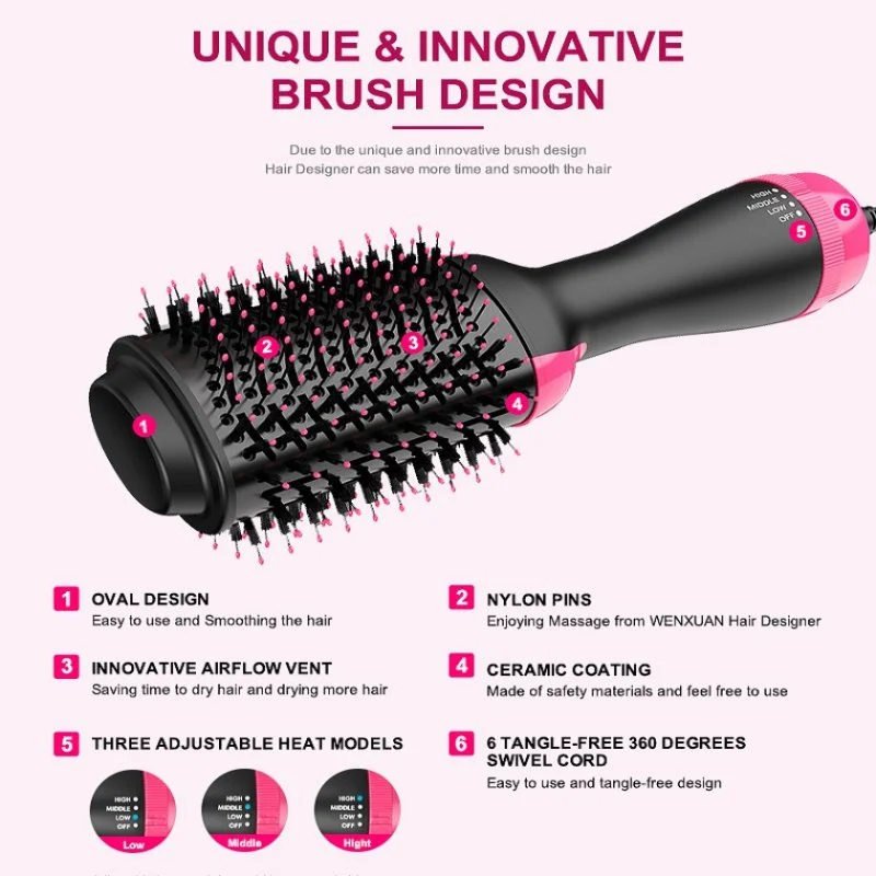 سشوار برس دار حالت دهنده مدل ONE step-1000 - Image 3