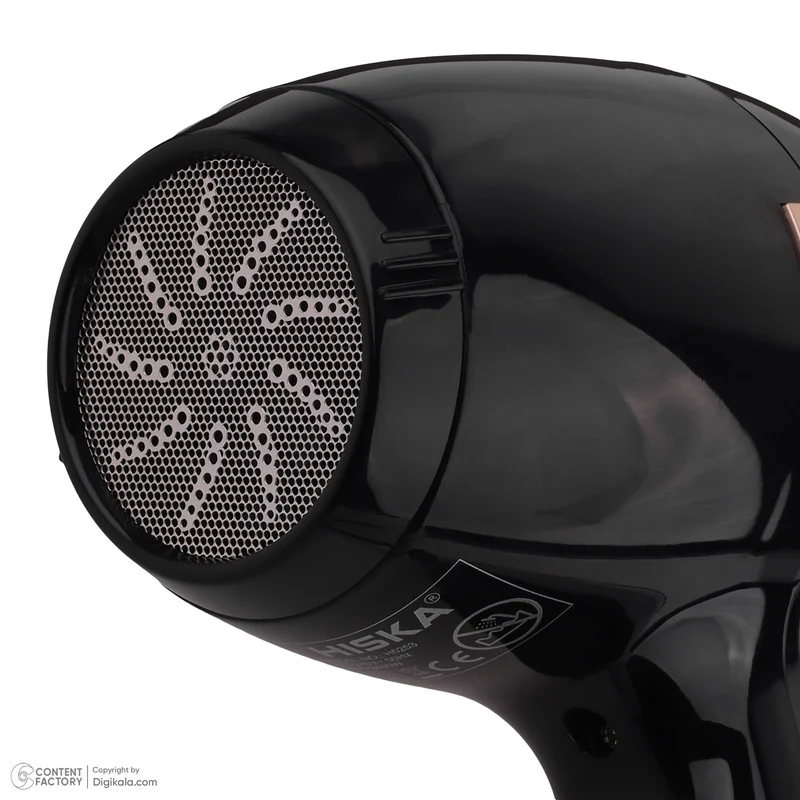 سشوار حرفهای هیسکا مدل H5253، موتور AC با توان مصرفی 2400 وات، دارای قابلیت باد سرد، فناوری تولید یون، حلقه آویختن، با حالت فرکننده، صافکننده و حجمدهنده، وزن 1100 گرم، تنظیم حرارت 3 حالته و کنترل سرعت 2 حالته، به همراه 2 عدد سری متمرکزکننده - Image 12