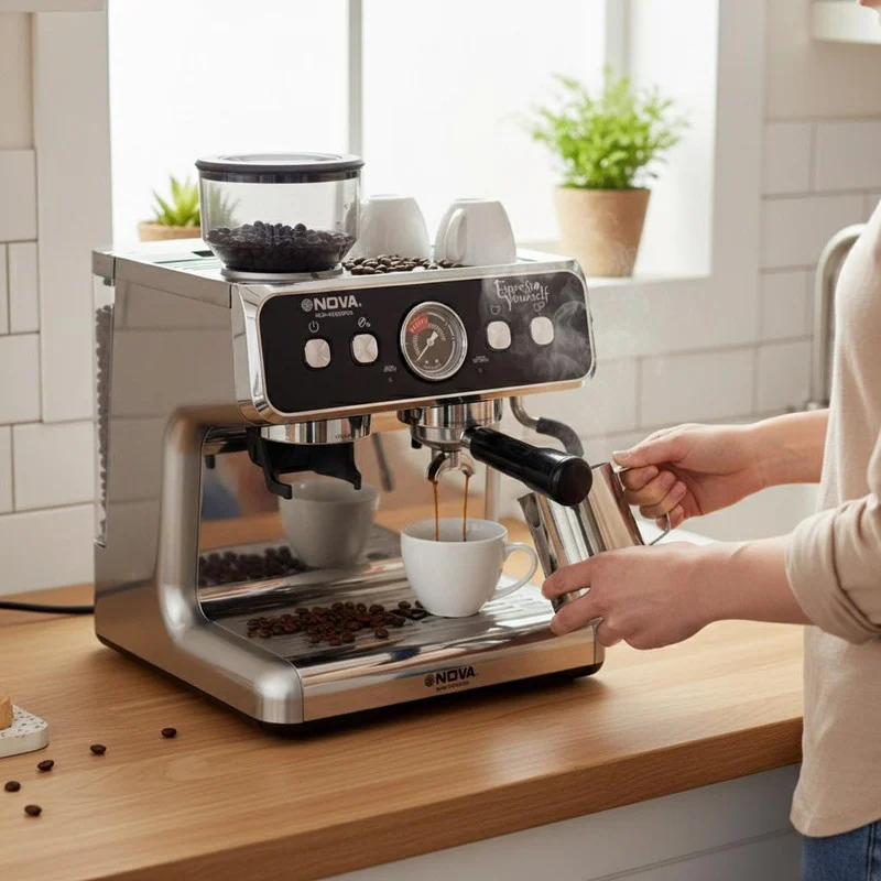 اسپرسو ساز 2.8 لیتری نوا مدل NCM-163EXPGR163 - Image 3
