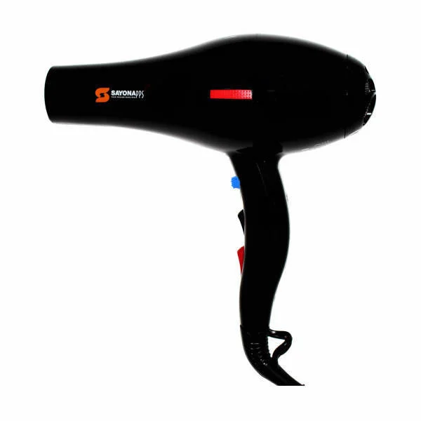 سشوار حرفهای سایونا مدل SY-1200، موتور AC با توان مصرفی 2000 وات، دارای قابلیت تعویض سری و باد سرد، دارای حلقه آویختن، با حالت صافکننده و حجمدهنده، وزن 1100 گرم، تنظیم حرارت 3 حالته و کنترل سرعت 2 حالته، به همراه 2 عدد سری متمرکزکننده پهن و باریک - Image 2