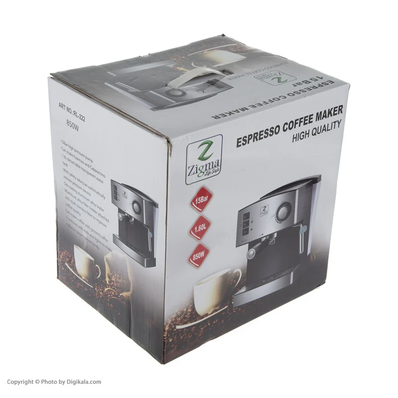 اسپرسو ساز 1.6 لیتری زیگما مدل RL-222 - Image 12