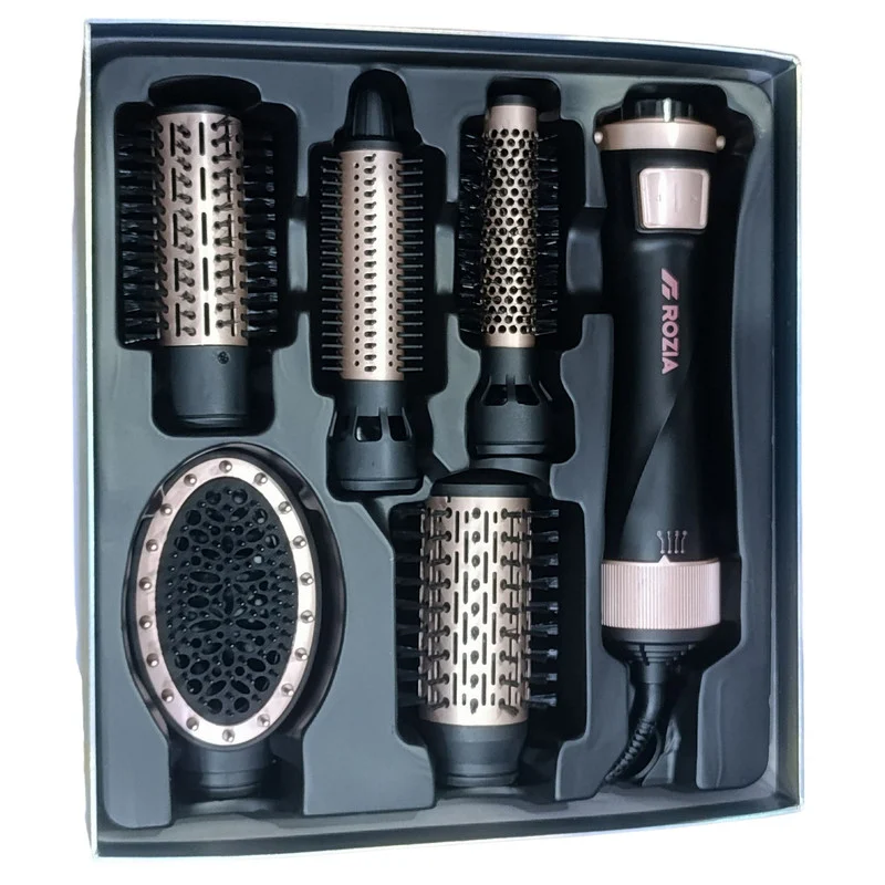 سشوار برسدار چرخشی 1000 وات روزیا مدل HC8115 5in1 - Image 2