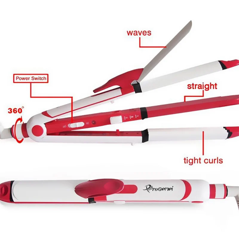 اتو و حالت دهنده مو پروجیمی مدل GM-1958 - Image 12