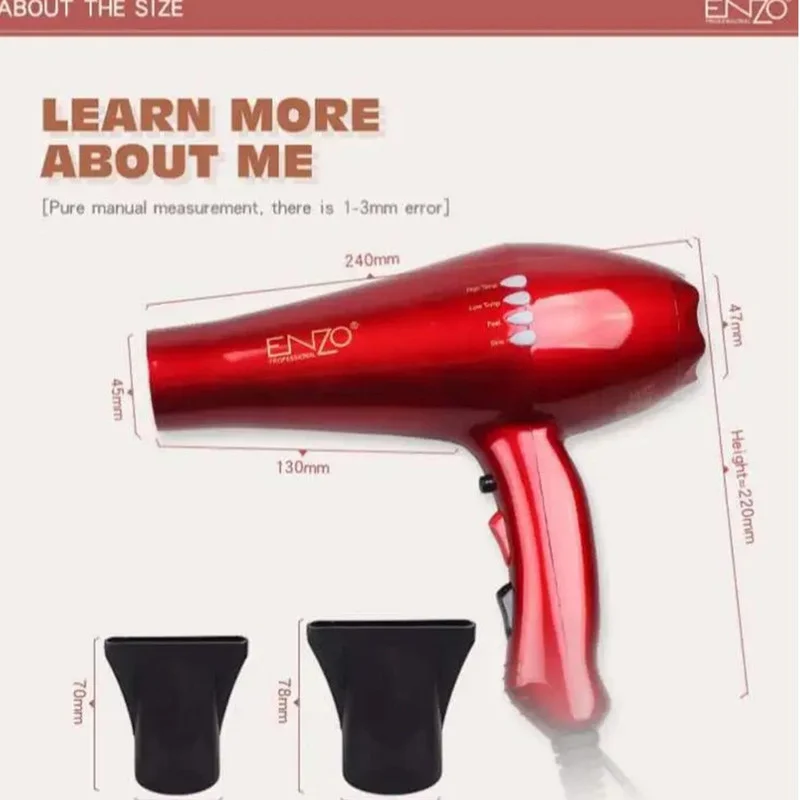 سشوار حرفه ای انزو پروفیشینال مدل en-8860 - Image 5