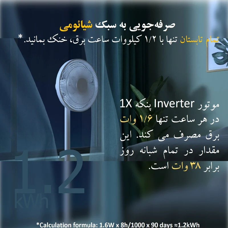 پنکه شیائومی مدل 1X Upgraded - Image 6