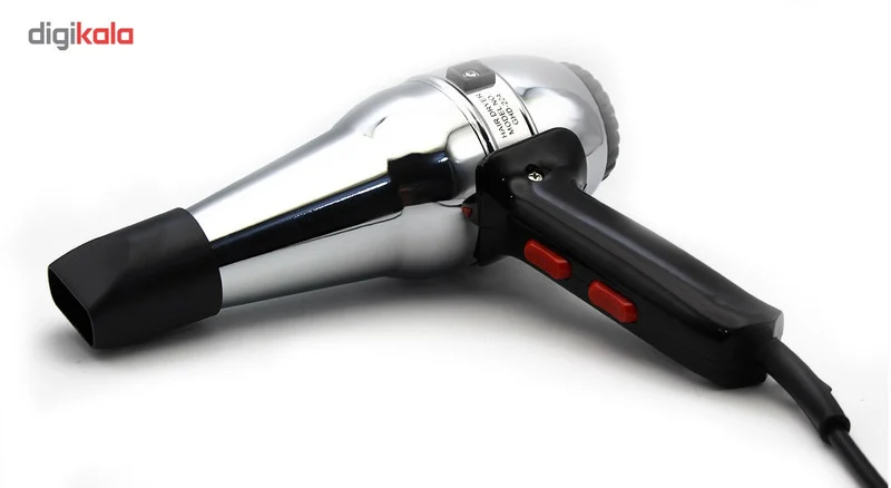 سشوار خانگی گوسونیک مدل GHD-224، موتور با توان مصرفی 1600 وات، دارای قابلیت باد سرد، دارای حلقه آویختن، وزن 600 گرم - Image 10