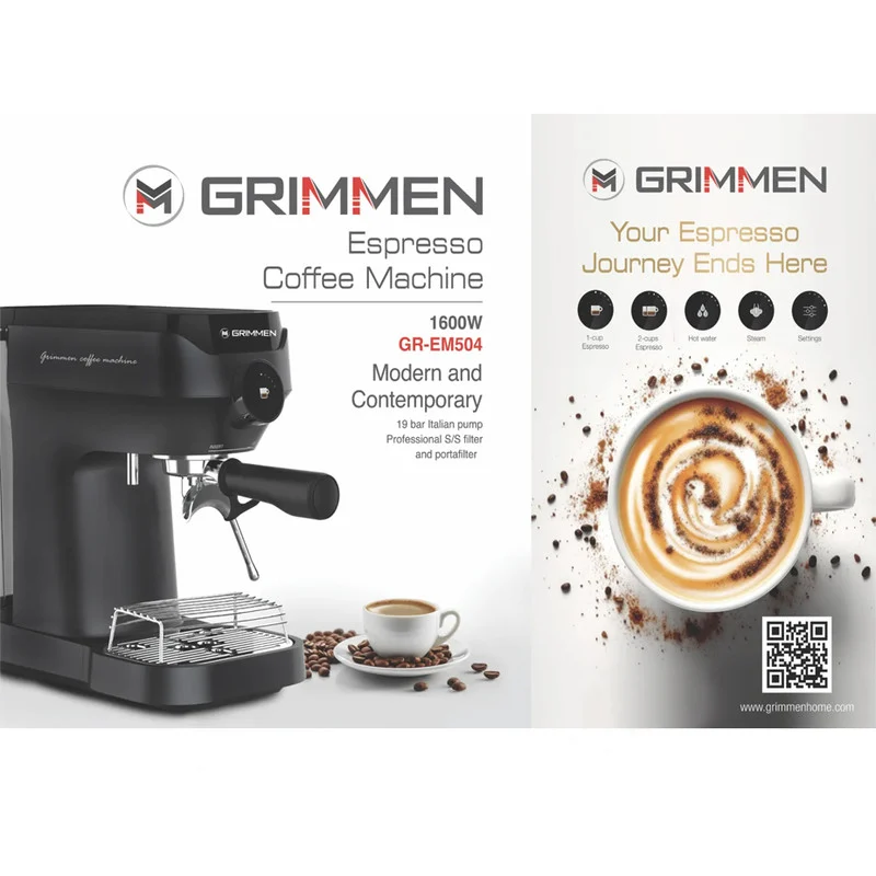 اسپرسو ساز 1800 میلیلیتر گریمن مدل GR-EM504 - Image 4
