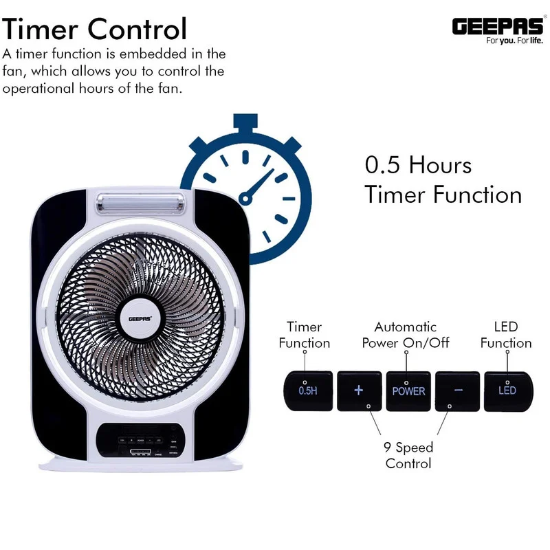 پنکه رومیزی جی پاس مدل GF-989 - Image 6
