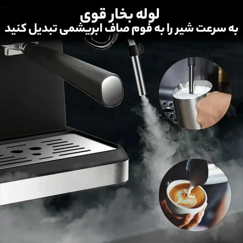 اسپرسو ساز ۱۶۰۰ میلیلیتر نیکووا مدل 25 بار کد 52 - Image 5