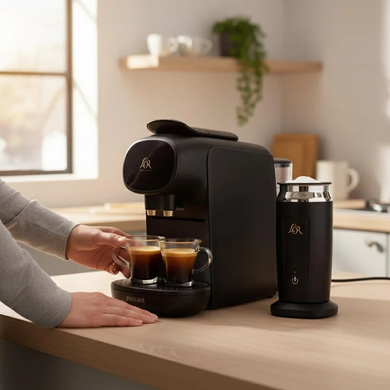 اسپرسو ساز ۸۰۰ میلیلیتر فیلیپس مدل Barista Sublime به همراه کف شیرساز لور - Image 3