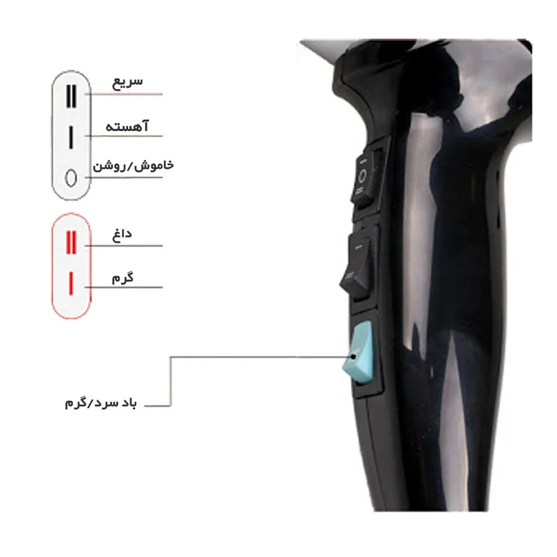 سشوار انزو پروفیشینال مدل EN-8225 - Image 2