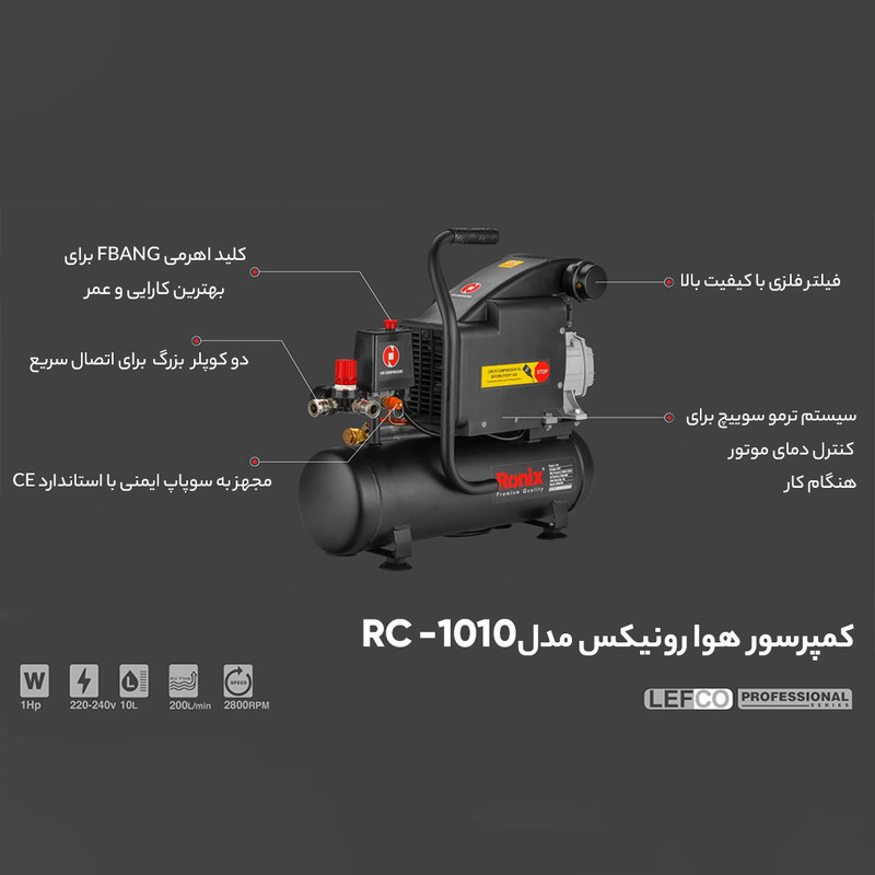 کمپرسور هوا رونیکس مدل RC-1010 - Image 16