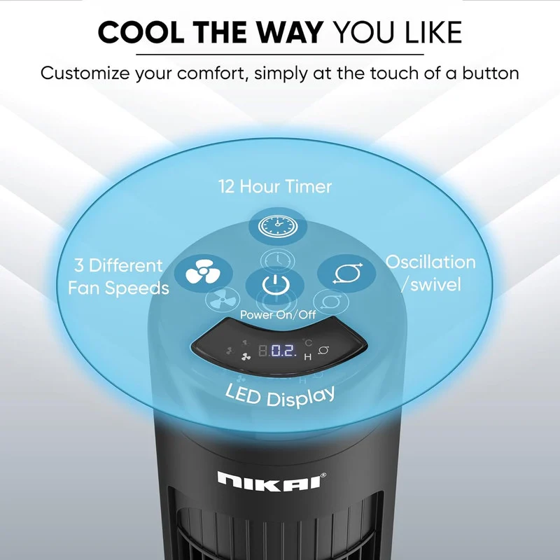 پنکه ایستاده ۴۵ وات نیکای مدل NTOF4001RL - Image 2