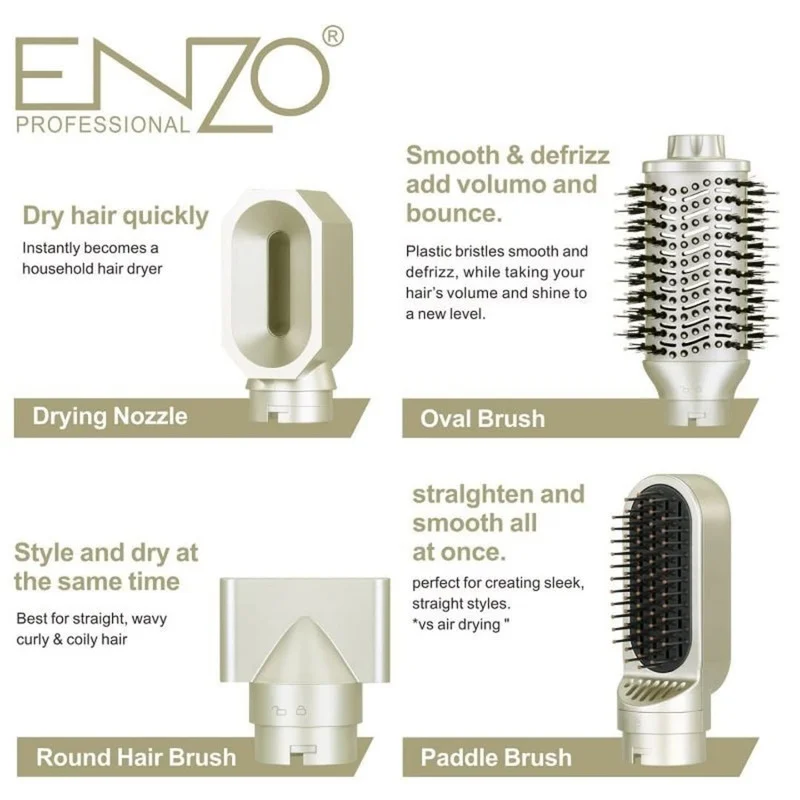 سشوار برس دار حالت دهنده انزو پروفیشینال مدل EN-755 - Image 2