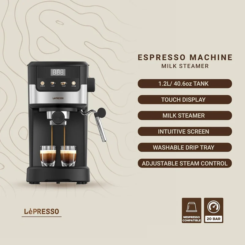 اسپرسو ساز ۱۲۰۰ میلیلیتر لپرسو مدل LPCFFM0004 - Image 7