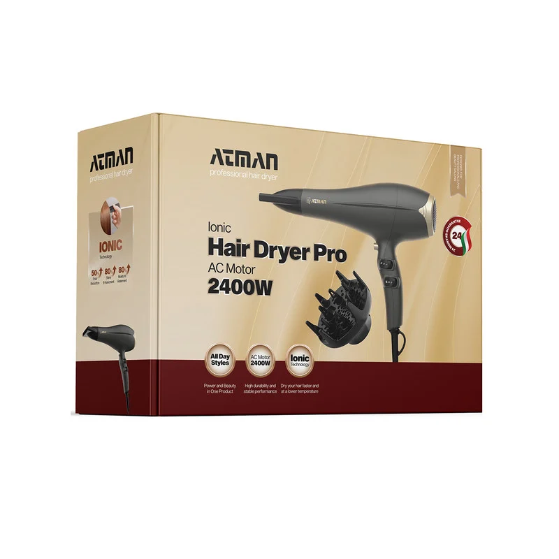 سشوار حرفهای 2400 وات آتمن مدل BY-538 - Image 4