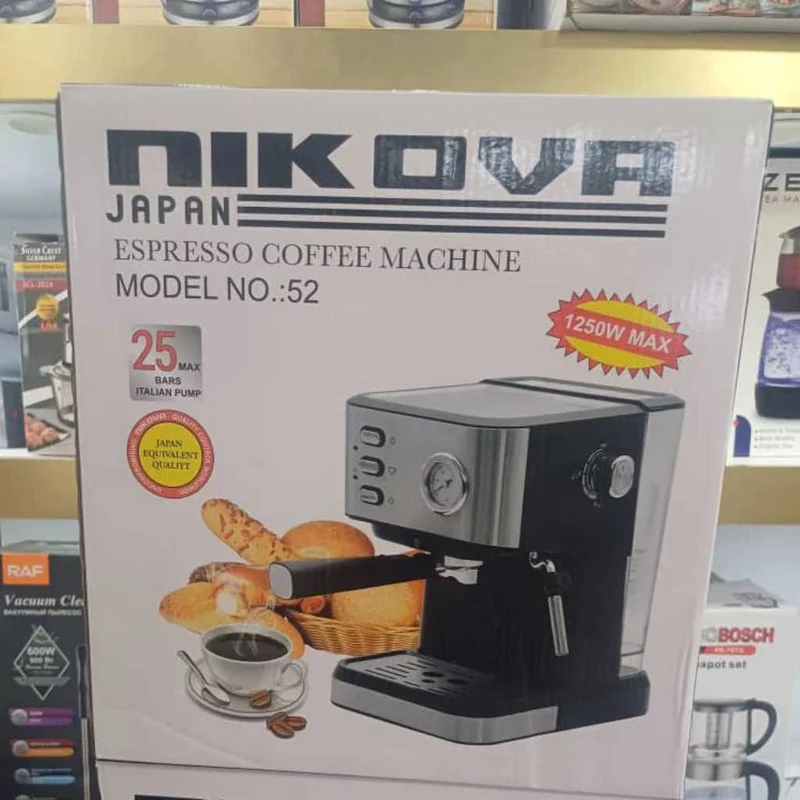 اسپرسو ساز ۱۶۰۰ میلیلیتر نیکووا مدل 25 بار کد 52 - Image 4