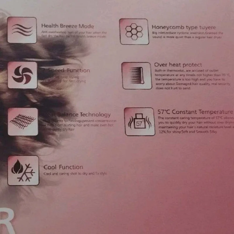 سشوار خانگی 5000 وات مدل 8594 - Image 5