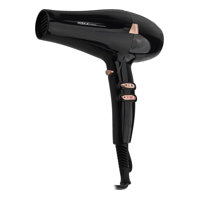 سشوار حرفهای هیسکا مدل H5253، موتور AC با توان مصرفی 2400 وات، دارای قابلیت باد سرد، فناوری تولید یون، حلقه آویختن، با حالت فرکننده، صافکننده و حجمدهنده، وزن 1100 گرم، تنظیم حرارت 3 حالته و کنترل سرعت 2 حالته، به همراه 2 عدد سری متمرکزکننده - Image 2