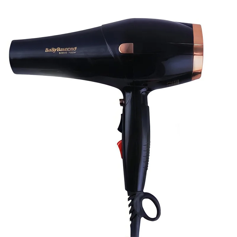 سشوار حرفهای بیبی باس نانو مدل 9000 BA، موتور AC با توان مصرفی 9000 وات، دارای قابلیت تعویض سری، باد سرد و فناوری تولید یون، با حالت صافکننده و حجمدهنده، تنظیم حرارت 3 حالته و کنترل سرعت 2 حالته، به همراه 2 سری متمرکزکننده - Image 2