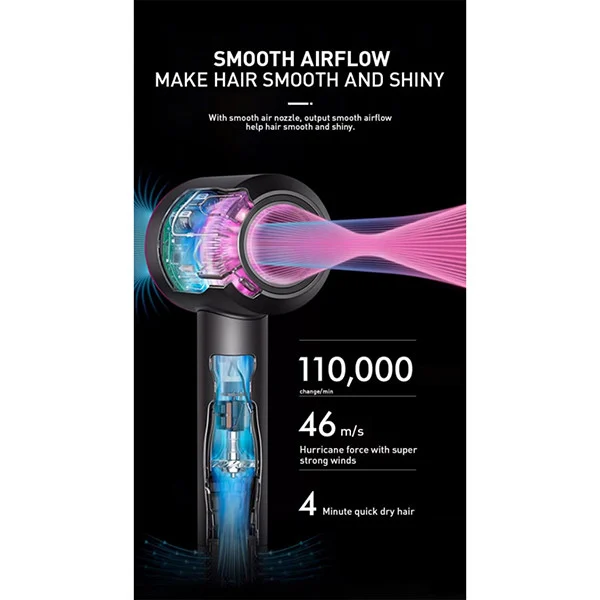 سشوار مسافرتی 1600 وات جکنگ مدل JA-B520 - Image 22