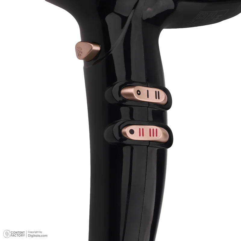 سشوار حرفهای هیسکا مدل H5253، موتور AC با توان مصرفی 2400 وات، دارای قابلیت باد سرد، فناوری تولید یون، حلقه آویختن، با حالت فرکننده، صافکننده و حجمدهنده، وزن 1100 گرم، تنظیم حرارت 3 حالته و کنترل سرعت 2 حالته، به همراه 2 عدد سری متمرکزکننده - Image 14