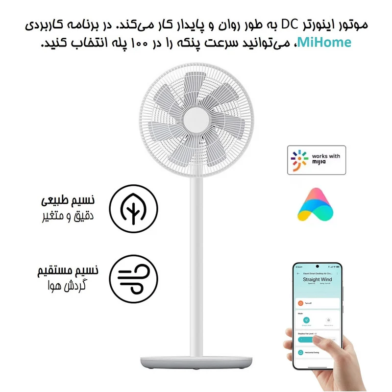 پنکه شیائومی مدل 1X Upgraded - Image 9