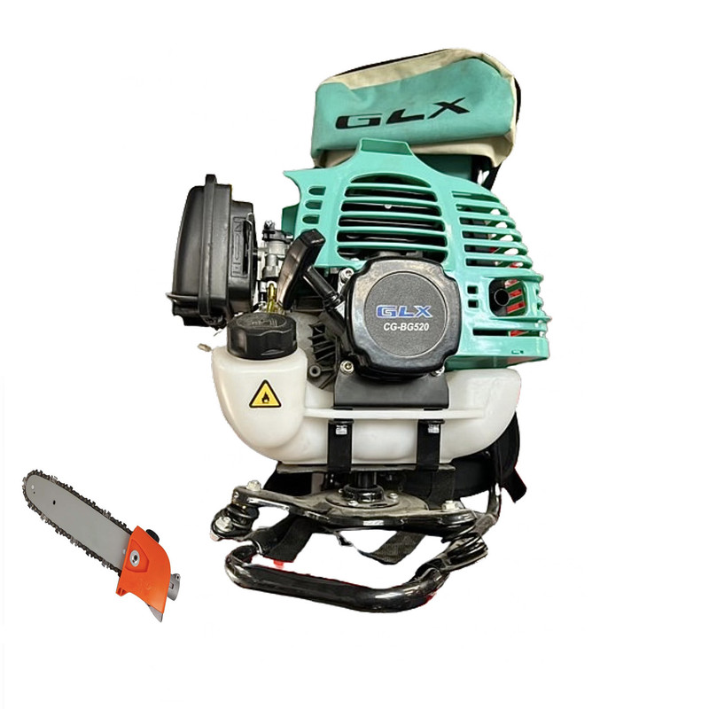 علف زن پشتی جی ال ایکس مدل CG-BG520 به همراه الحاقی اره و الحاقی روتیواتور - Image 2