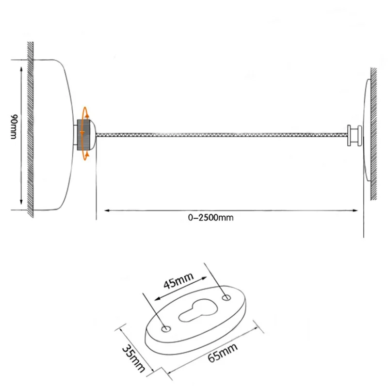 بند رخت دیواری مدل هتلی مربعی - Image 8