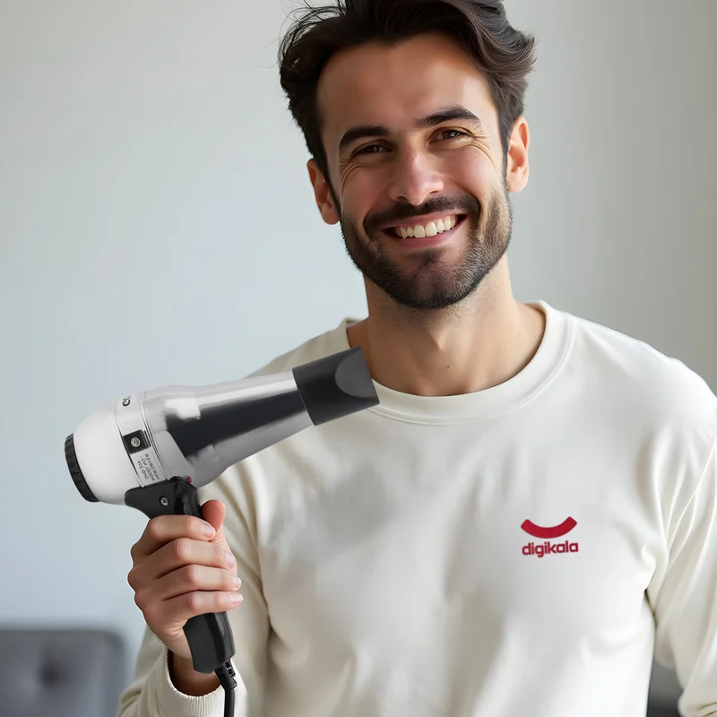 سشوار خانگی گوسونیک مدل GHD-224، موتور با توان مصرفی 1600 وات، دارای قابلیت باد سرد، دارای حلقه آویختن، وزن 600 گرم - Image 5