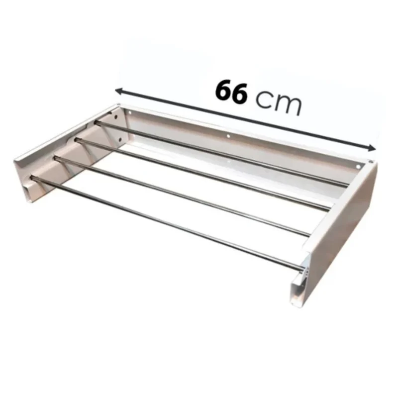 بند رخت دیواری آرامش سازان مدل تاشو کد S66 - Image 2