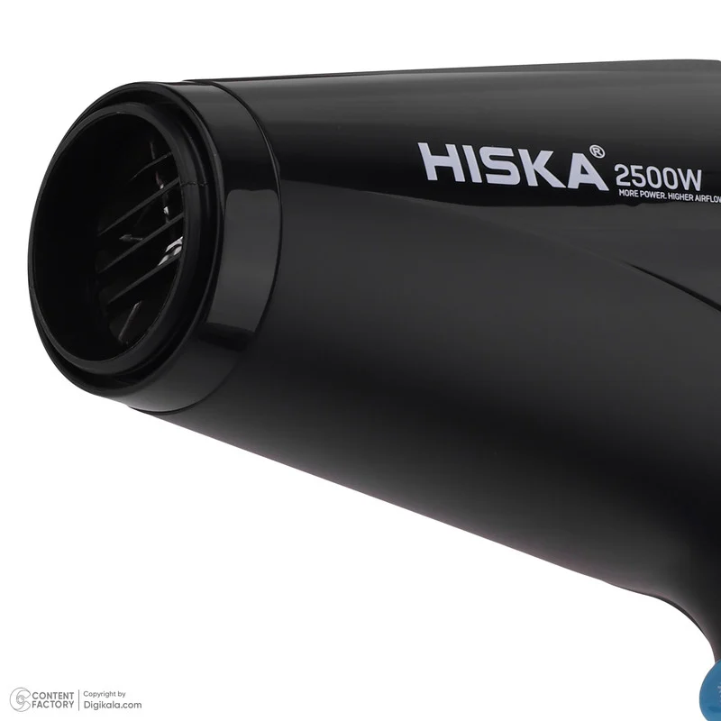 سشوار حرفهای هیسکا مدل H5261، موتور AC با توان مصرفی 2500 وات، دارای قابلیت باد سرد، فناوری تولید یون، دارای حلقه آویختن، با حالت صافکننده و حجمدهنده، وزن 1350 گرم، تنظیم حرارت 4 حالته و کنترل سرعت 2 حالته، به همراه دیسپانسر و 2 عدد سری متمرکزکننده - Image 14
