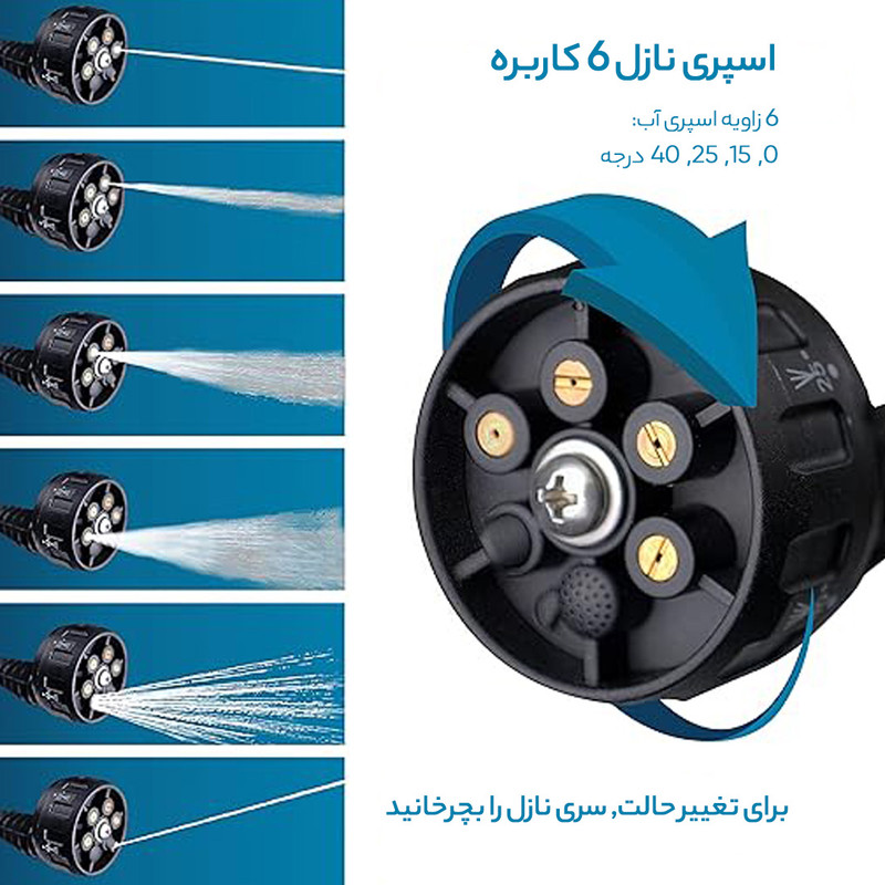 کارواش وی تولز مدل SMT-20V Cordless Pressure Washe-VT1210-2A - Image 5