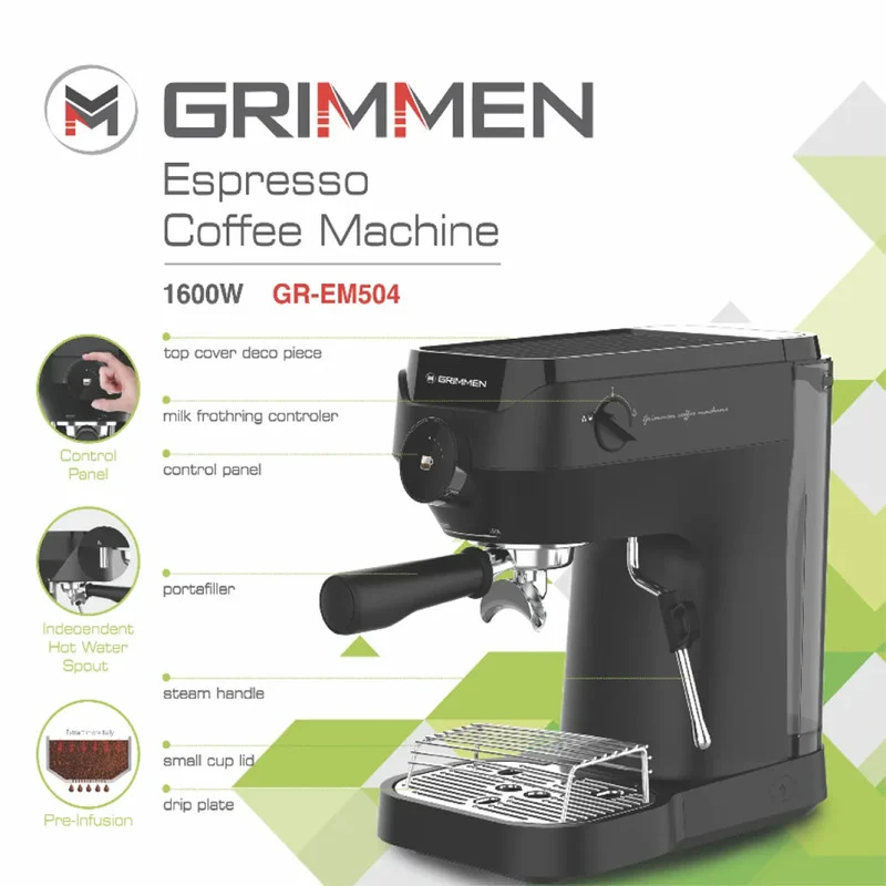 اسپرسو ساز 1800 میلیلیتر گریمن مدل GR-EM504 - Image 2