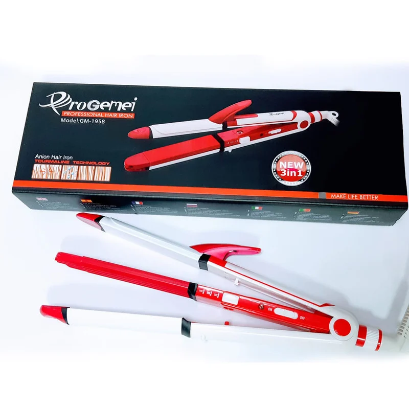 اتو و حالت دهنده مو پروجیمی مدل GM-1958 - Image 14