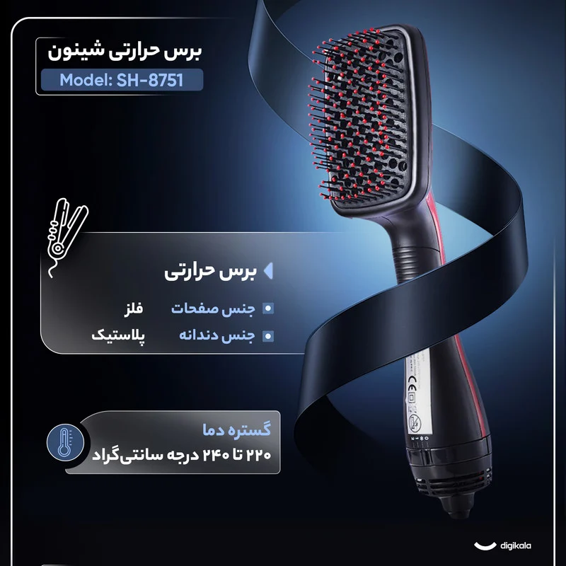 برس حرارتی شینون مدل SH-8751 - Image 2