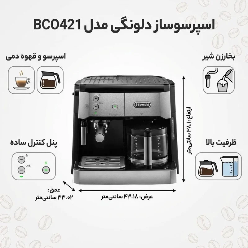 اسپرسوساز دلونگی مدل BCO421 - Image 2