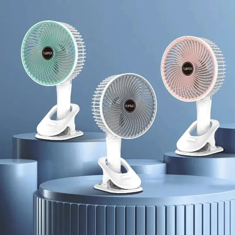 پنکه شارژی مدل Circulation Clamp Fan ظرفیت 1200 میلی آمپر ساعت - Image 11
