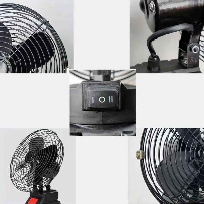 پنکه شارژی لیتیوم مدل EJ-81484-7 ظرفیت ۴۵۰۰ میلی آمپر ساعت - Image 2