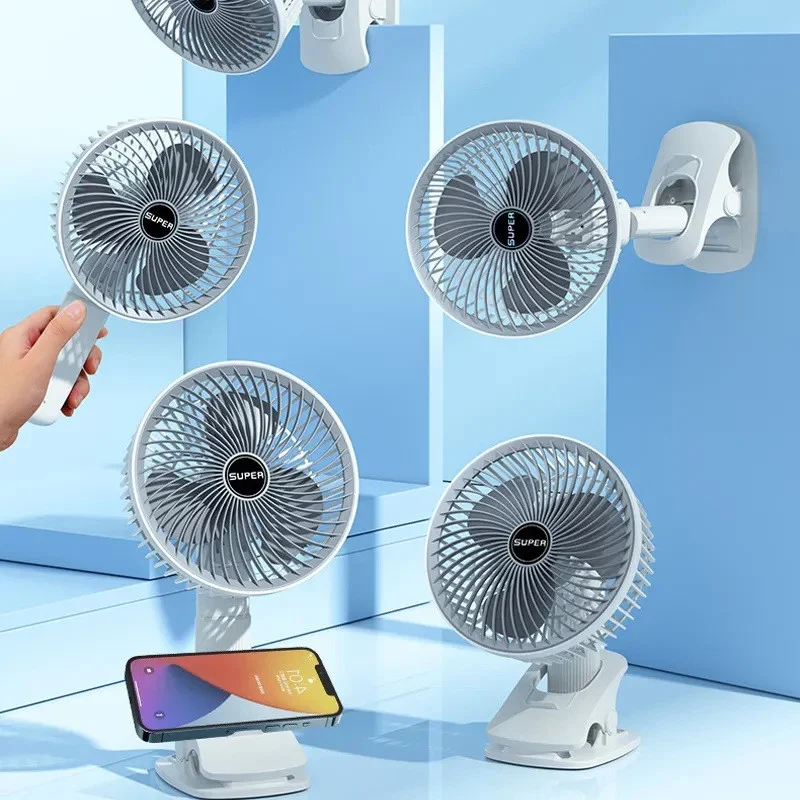 پنکه شارژی مدل Circulation Clamp Fan ظرفیت 1200 میلی آمپر ساعت - Image 13
