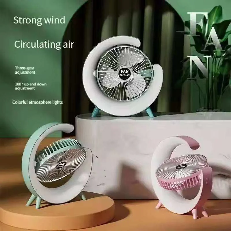 پنکه شارژی مدل Desktop Fan - Image 3