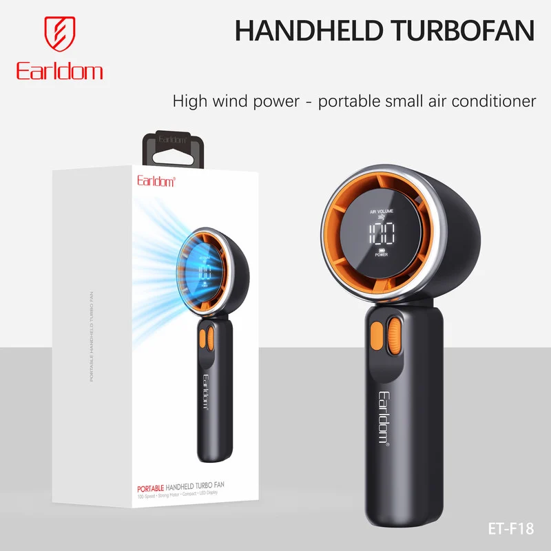 پنکه شارژی ارلدام مدل TURBO FAN F18 ظرفیت 3600 میلی آمپر ساعت - تصویر 9