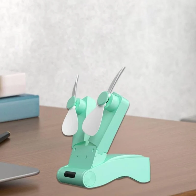پنکه رومیزی مدل دو فن Folded کد 02 ظرفیت 500 میلی آمپر ساعت - Image 2