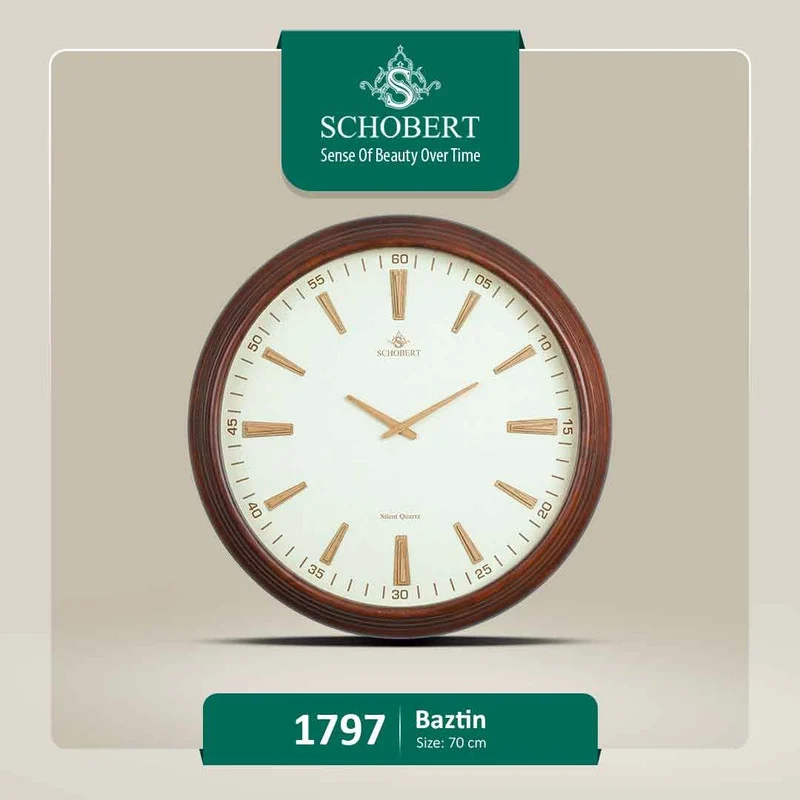 ساعت دیواری عقربهای با نشانگر رومی شوبرت مدل 1797 - Image 2