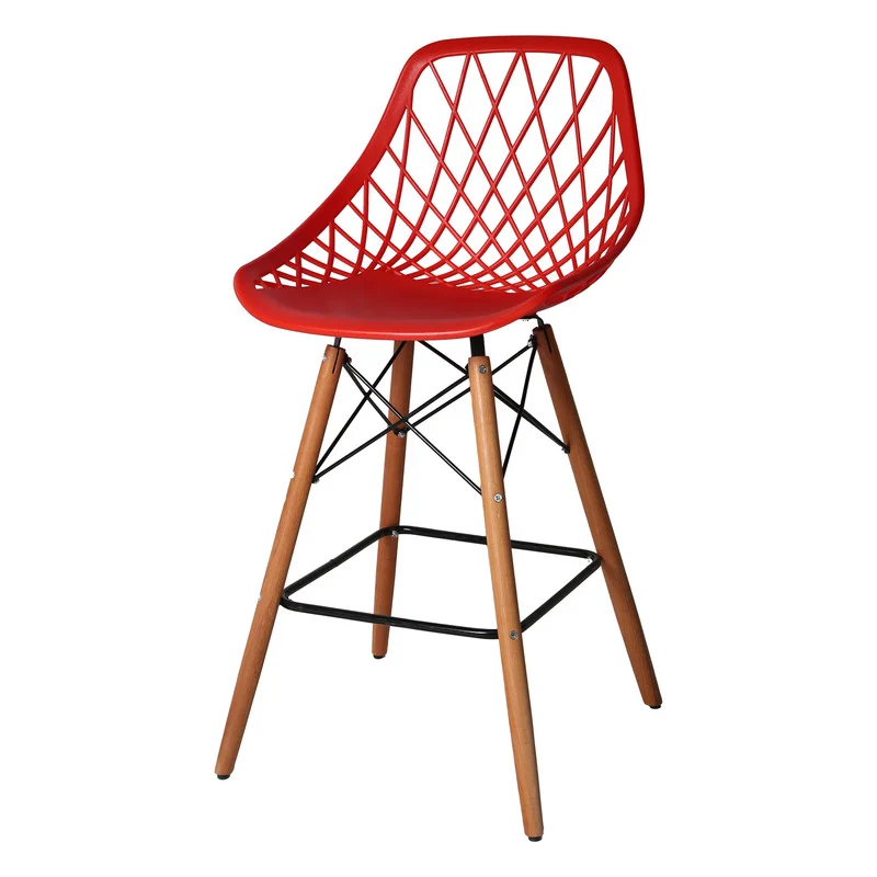 صندلی اپن مدل الماس فایبرگلاس پایه چوبی - Image 11